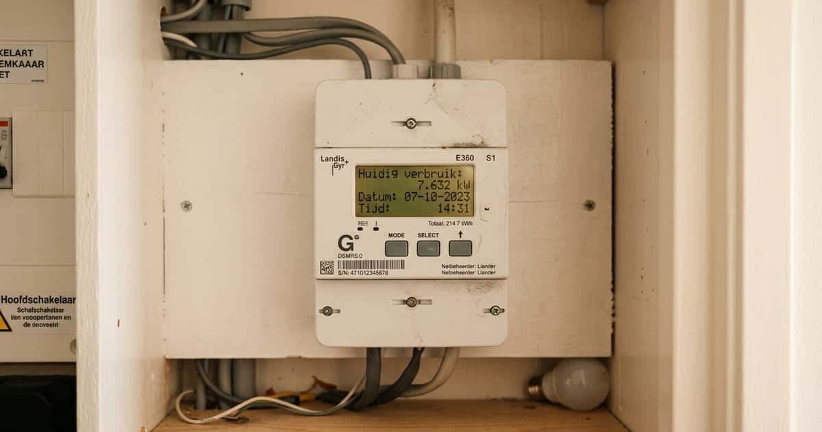 Zonnepanelen met energiemeter voor salderingsregeling