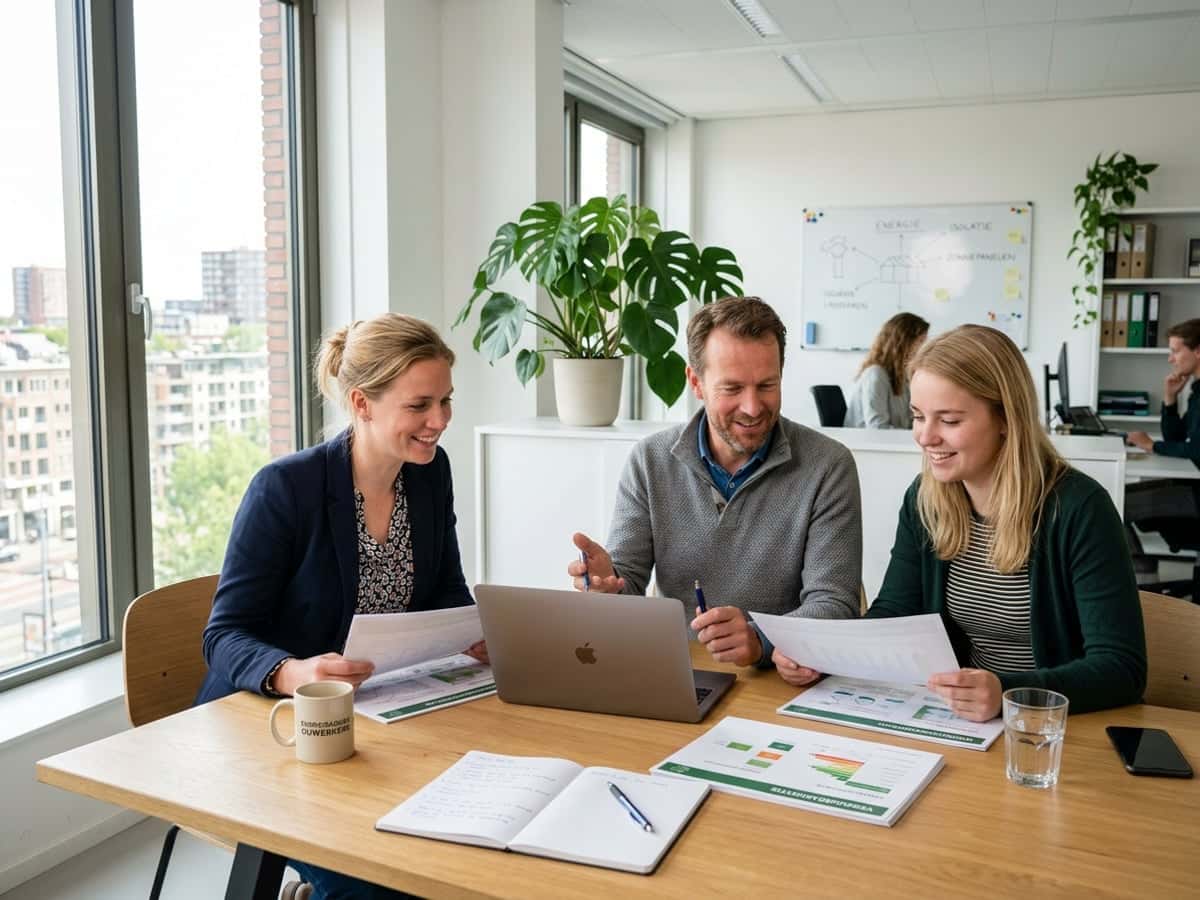 Energiekorting team aan het werk